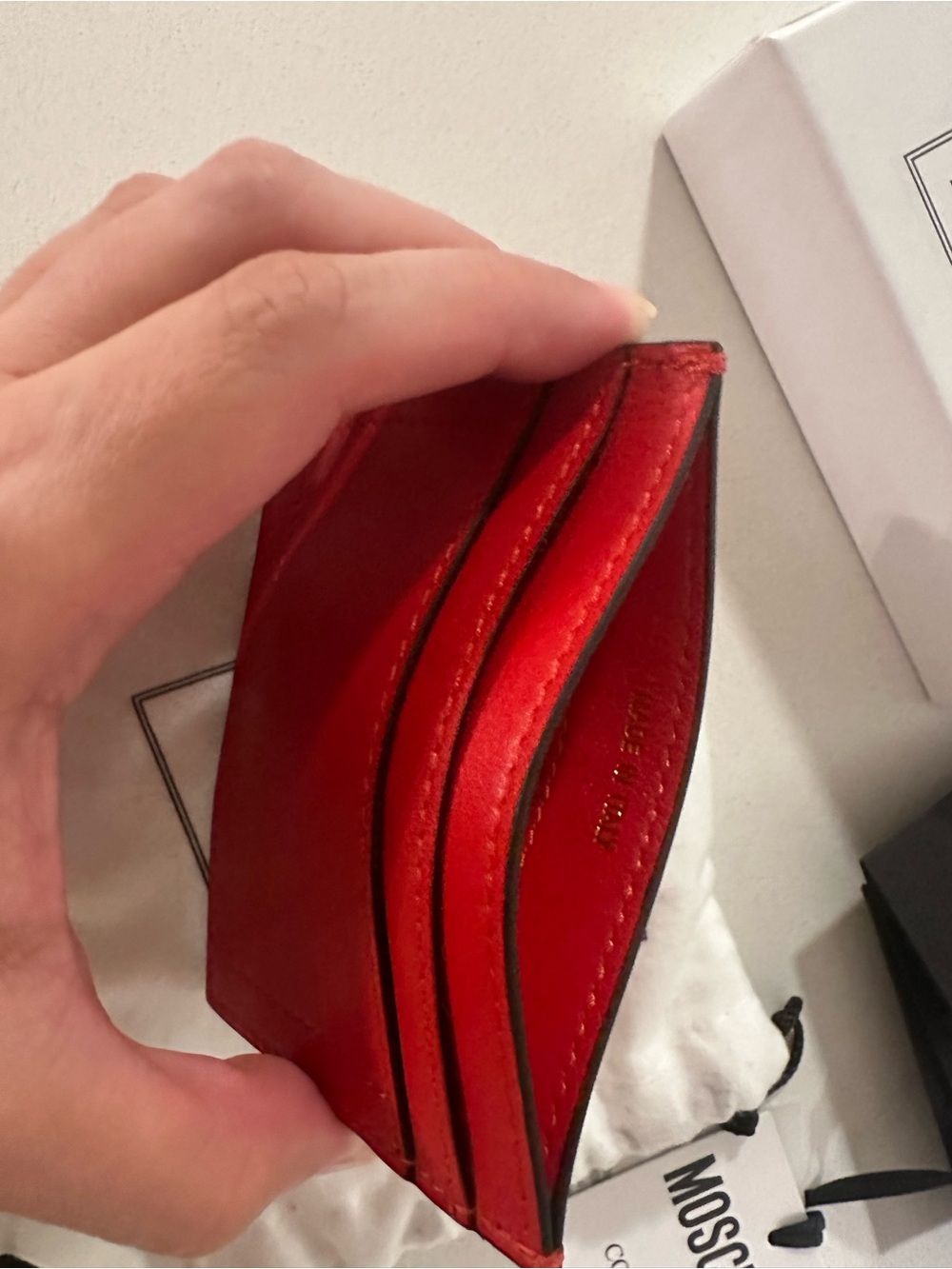 Moschino - red cardholder —new - Picture 4 of 12